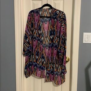 Sheer kimono cover up